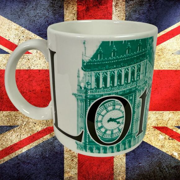 Starbucks 2002 London City Mug Collector Series 23 fl oz Ceramic Mug Big Ben - Picture 1 of 8
